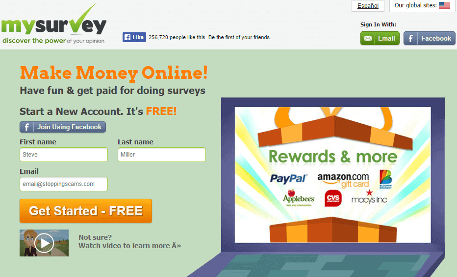 Is this a scam survey? I just have to click the link and I may win