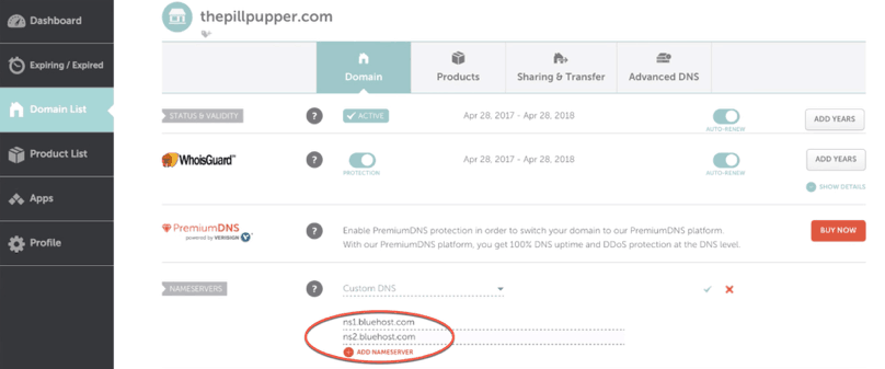 Point Your Domain To Bluehost: Namecheap Manage Domain Custom DNS