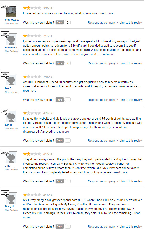Other MySurvey reviews