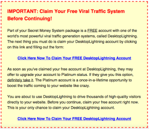 secret money system traffic software