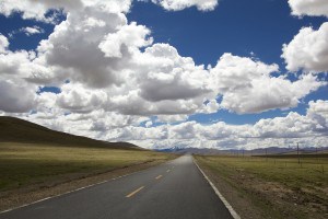 a long desert road