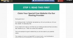 Free website for paid hosting