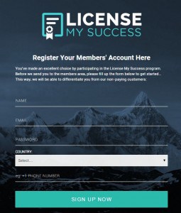 Register for members' account