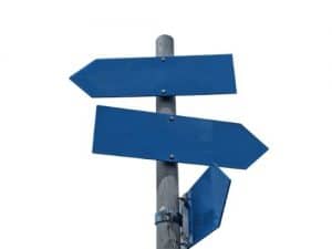 signpost pointing to different directions