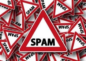 road signs saying "spam"