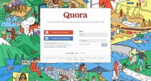 Quora homepage