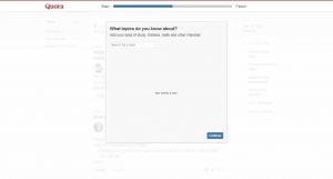Quora Sign Up - Topics you know about