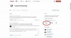 Quora Topic Page Content Marketing