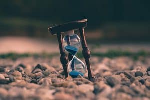 picture of an hourglass symbolizing time passing