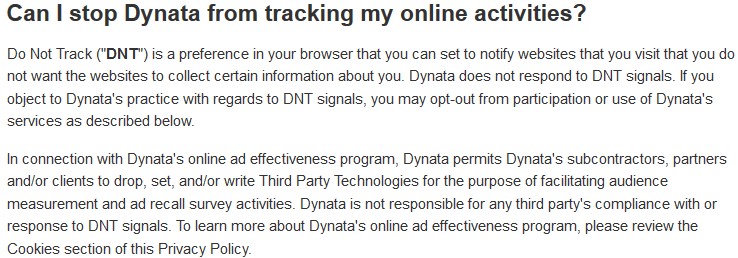 dynata tracking online activities