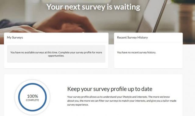 qualifying for a survey on valued opinions