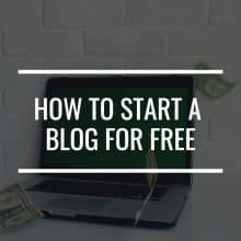 how to start a blog for free featured image