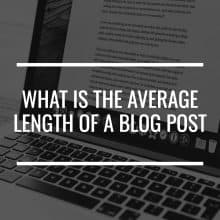 What is the average length of a blog post featured image